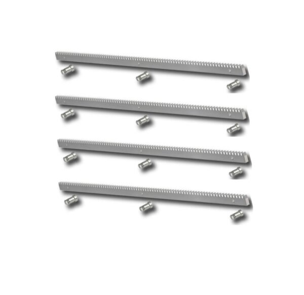 Pack 4 metros cremallera acero motor corredera