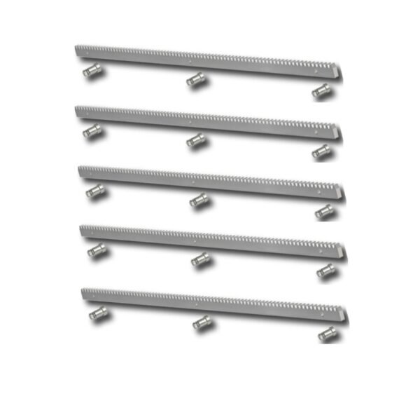 Pack 5 metros cremallera acero motor corredera