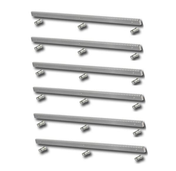 Pack 6 metros cremallera acero motor corredera