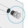 Repuesto nylon tornillo sin fin motor Motorline JAG