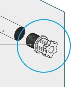 Repuesto nylon tornillo sin fin motor Motorline JAG