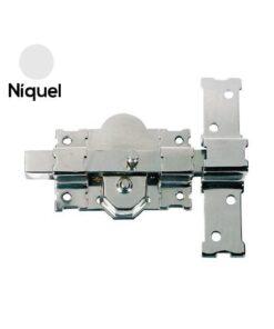 Cerrojo niquelado llave/pulsador