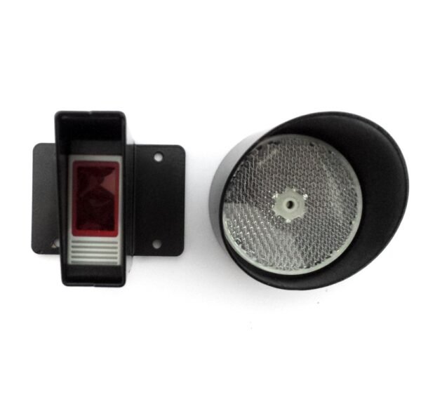 Kit fotocélula de reflexion con espejo y protecciones metal
