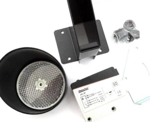 Kit fotocélula de reflexion con espejo y protecciones metal