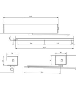 Motor para puerta peatonal automática SW100