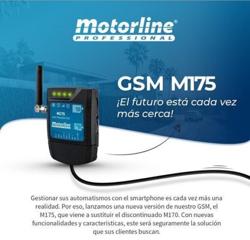 Motorline M175 Módulo GSM/Bluetooth abrir puerta garaje con el móvil