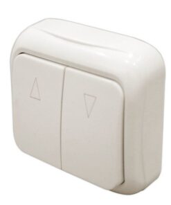 Pulsador motor persiana de superficie eco blanco 2