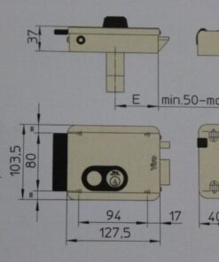 Viro V97 cerradura electrica 3